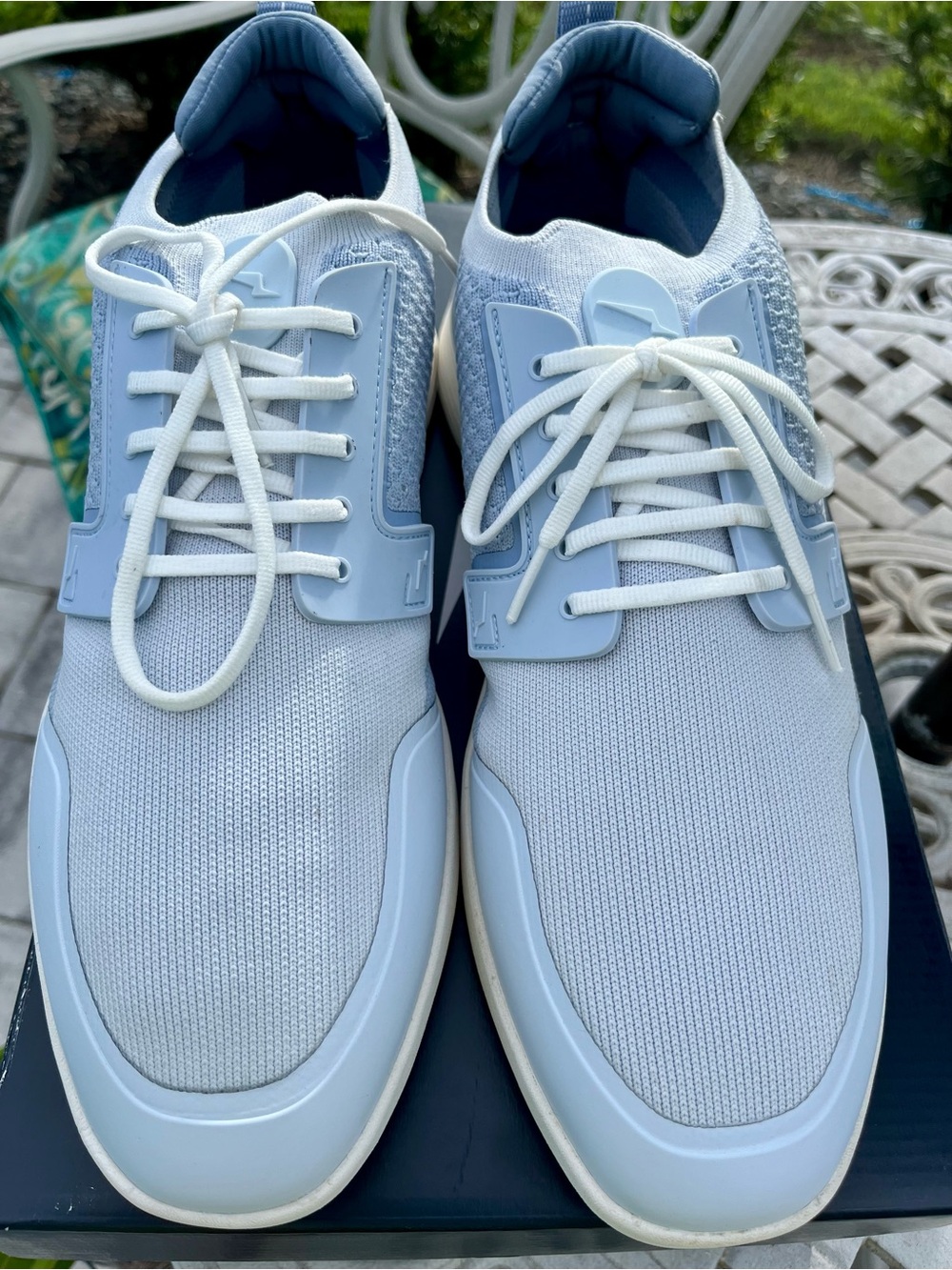 Wolf & Shepherd SwiftKnit Derby Sport Light Blue Men’s Size 12